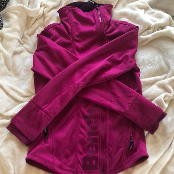 Purple bench sweater